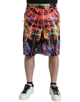 Dolce & Gabbana Multicolor Luminarie Print Men Bermuda Shorts -   -  Dolce & Gabbana.